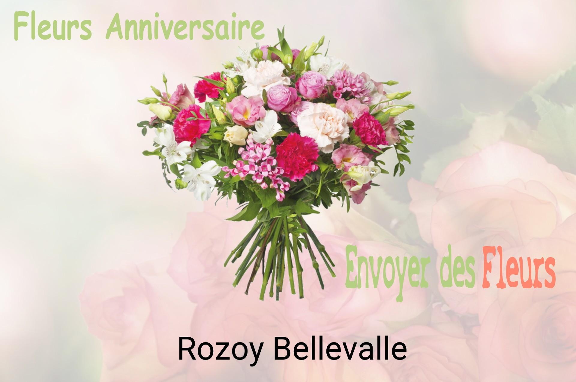 Bouquet de fleurs d’anniversaire livré à Rozoy-Bellevalle