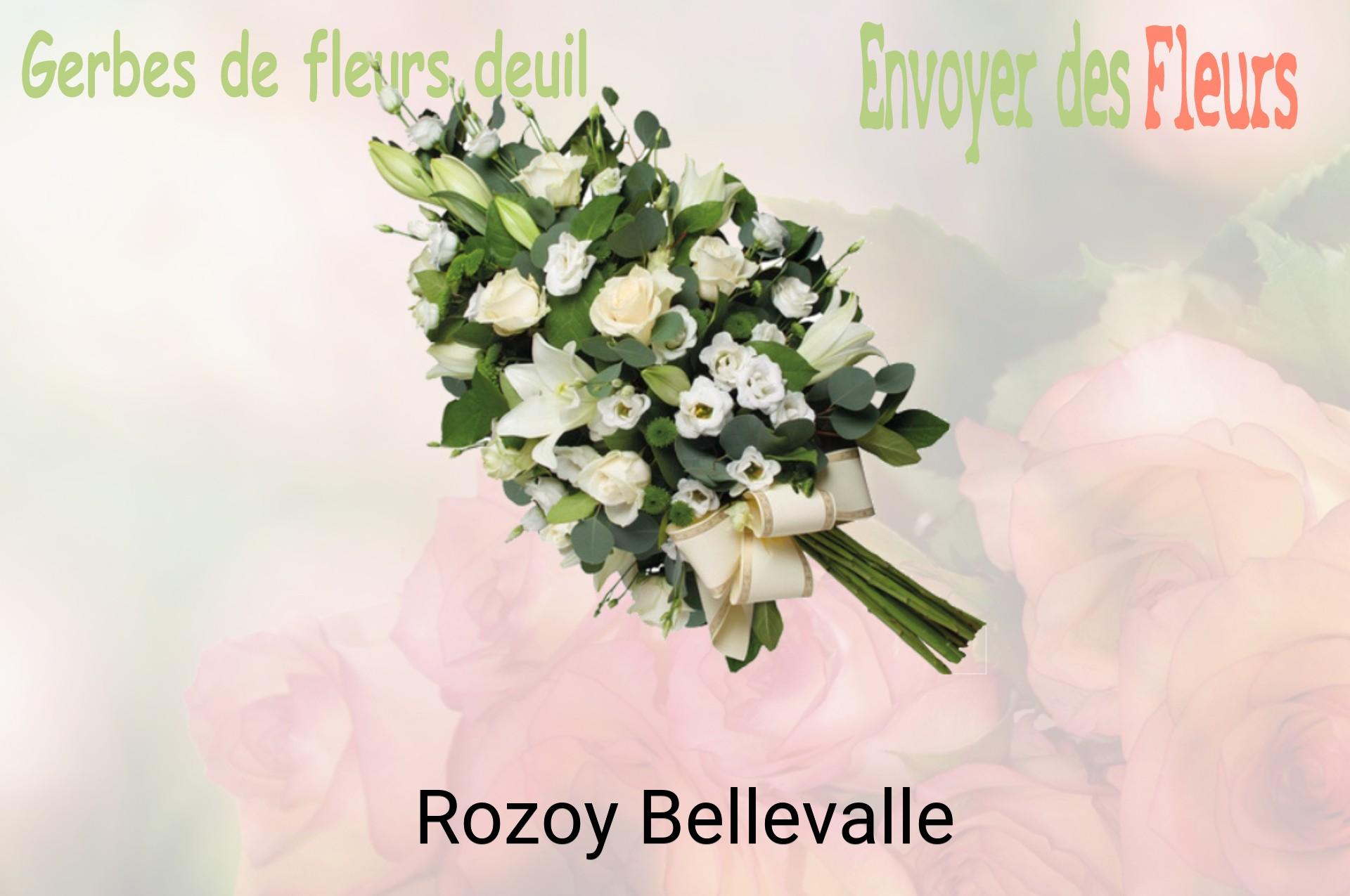 Gerbe de fleurs de deuil livrée à Rozoy-Bellevalle