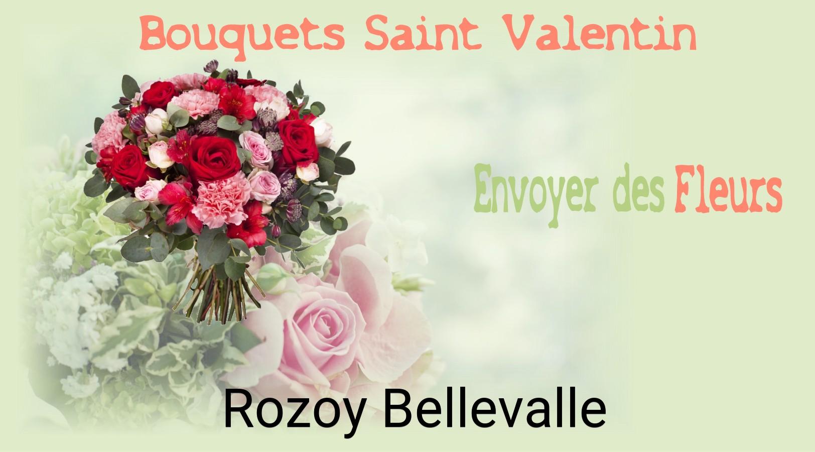 Roses de Saint-Valentin livrées à Rozoy-Bellevalle